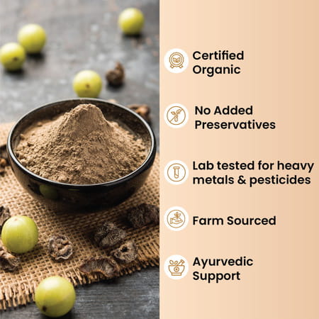 Vlado'S Himalayan Organics Triphala Powder | Triphala Churna | Gut Immune & Intestinal Health - 100g
