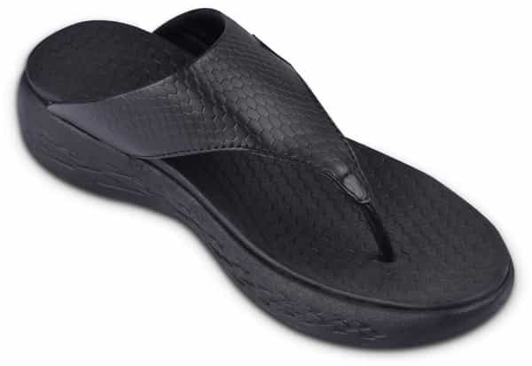 Pharmeasy Orthopaedic Slippers With Python Sole -Black-Uk9 - Women