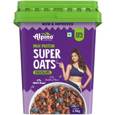 Alpino High Protein Super Oats Chocolate Jar 2.5 Kg
