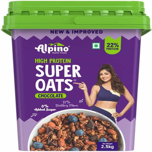 Alpino High Protein Super Oats Chocolate Jar 2.5 Kg
