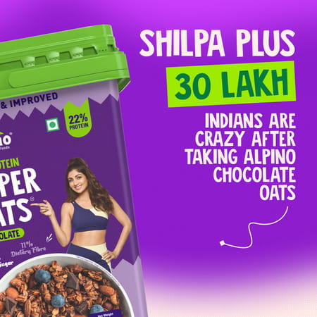Alpino High Protein Super Oats Chocolate Jar 2.5 Kg