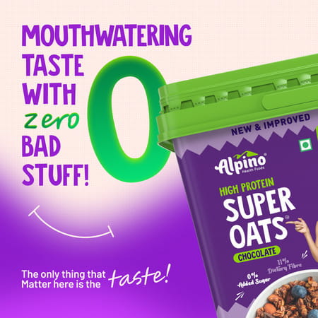 Alpino High Protein Super Oats Chocolate Jar 2.5 Kg