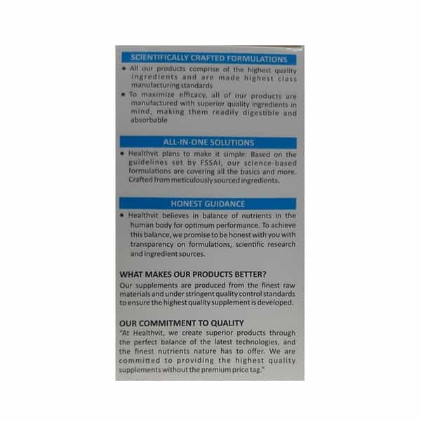 Healthvit Iron Ferrous Fumarate 17Mg Iron Tablets Bottle Of 60