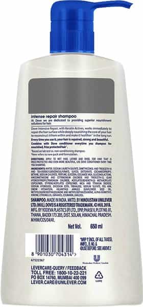 Dove Intense Repair Shampoo - 650 Ml