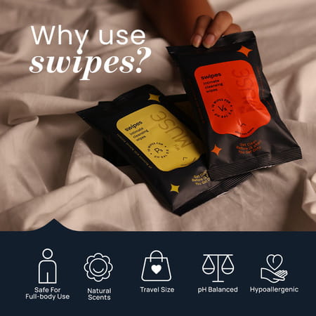 Mymuse Swipe For Women (80 Wipes) Pack Of 8 (V'S +P'S)