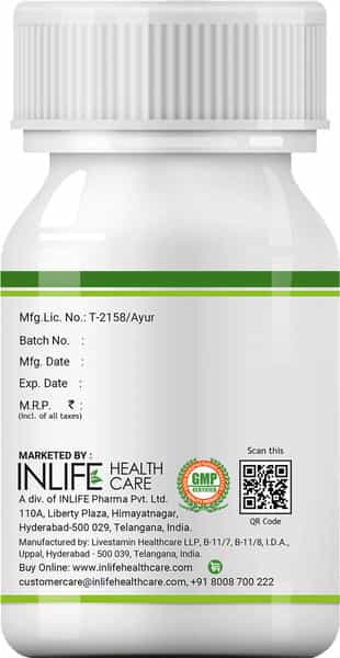 Inlife Natural Vitamin C Amla Extract For Immunity For Men Women Supplement -60 Vegetarian Capsules