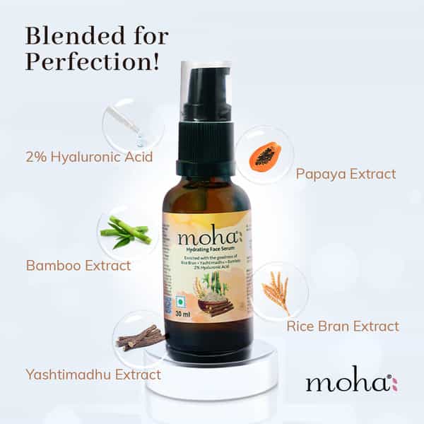 Hydrating Face Serum For Moisturized | Hydrated & Younger Looking Skin | 2% Hyaluronic Acid | 30Ml