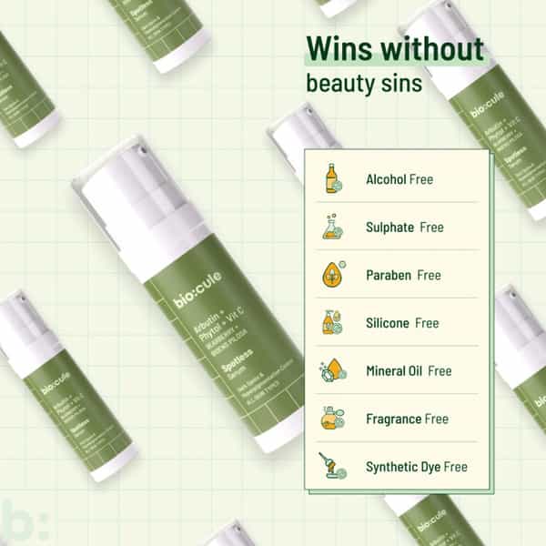 Biocule Spotless Vitamin C Face Serum With Natural Arbutin+Phytol For Dark Spot & Hyperpigmentation