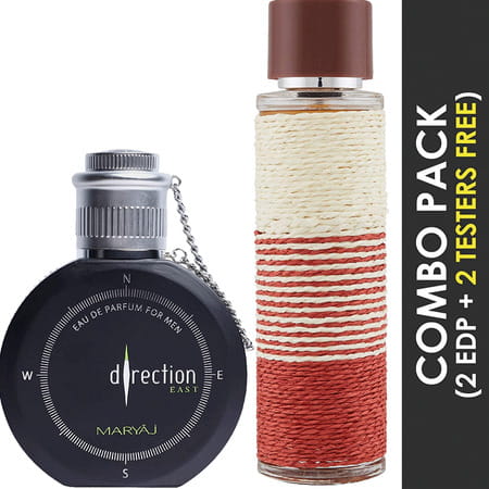 Maryaj Direction East Edp 100ml For Men & Deuce Homme Edp 100ml Pack Of 2