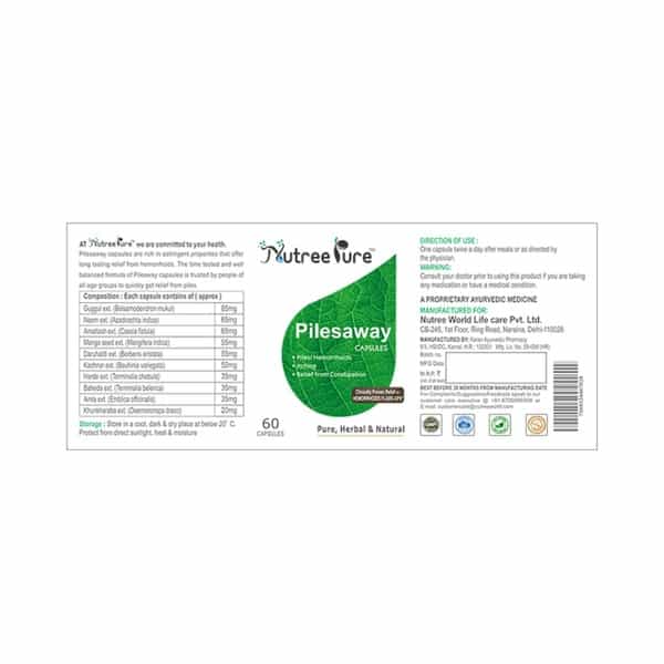 Nutree Pure Pilesaway Capsule 60