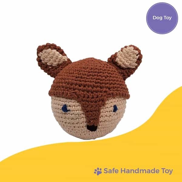Captain Zack Crochet Fox Dog Toy
