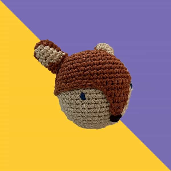 Captain Zack Crochet Fox Dog Toy