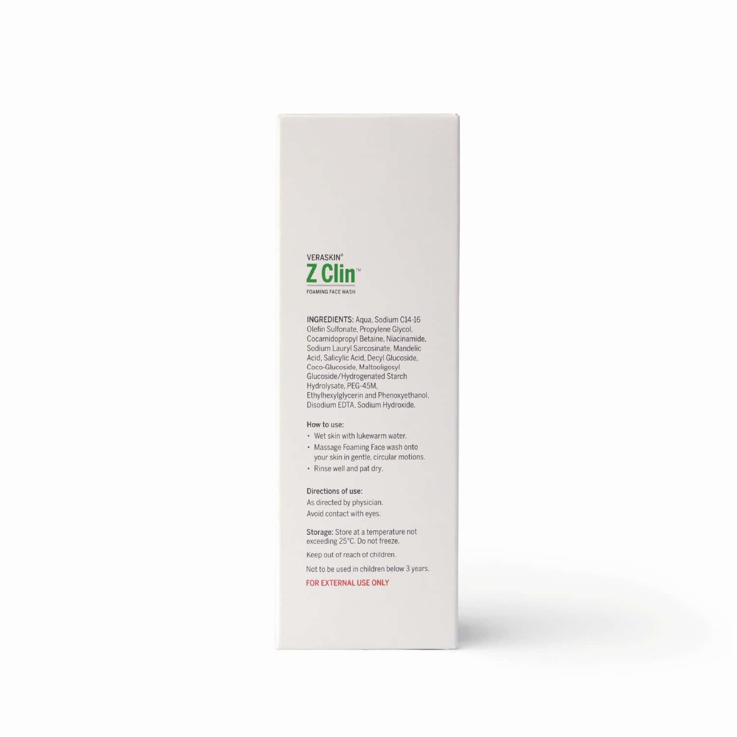 Veraskin Z Clin Foaming Face Wash - 100ml