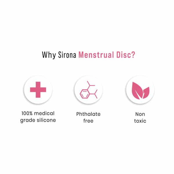 Sirona Reusable Menstrual Cup Disc For Women - Large -1 Unit