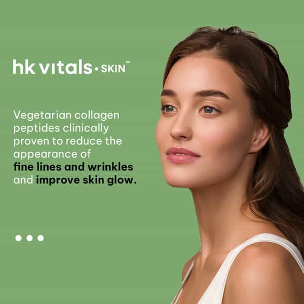 Hk Vitals Skin Radiance Veg Collagen Powder | 200 G | Mixed Fruit With Sip N Go Bottle