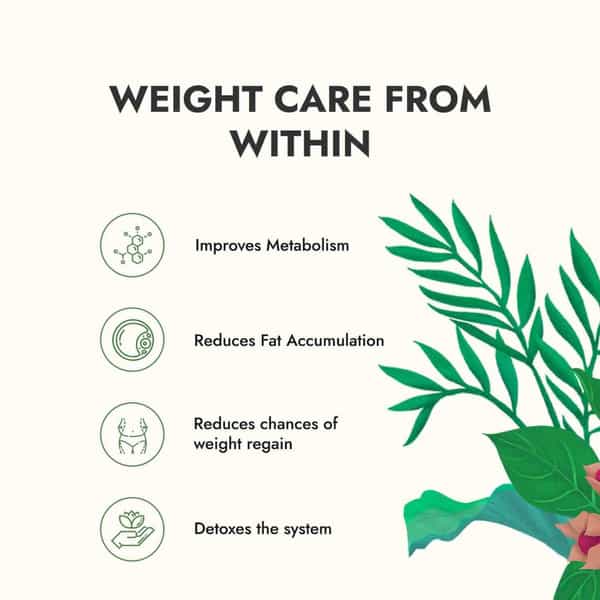 Kapiva Get Slim Tea (45Gms) | Lemongrass Flavor + Natural Metabolism Booster