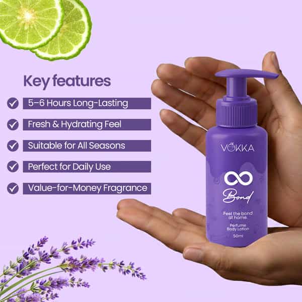 Vokka Ritual & Bonds Perfume Body Lotion Combo 50Ml X 2 | Vanilla Orchid & Warm Woody Fragrance
