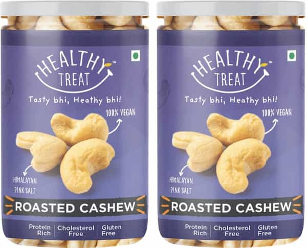 Healthy Treat Premium Roasted Cashew 400Gm - Pack Of 2 - 200 Gm Each