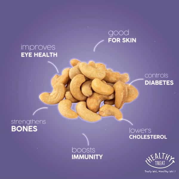 Healthy Treat Premium Roasted Cashew 400Gm - Pack Of 2 - 200 Gm Each