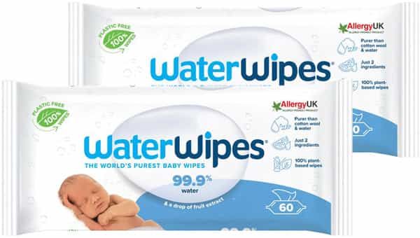 Waterwipes Biodegradable | 60 Wipes | Pack Of 2