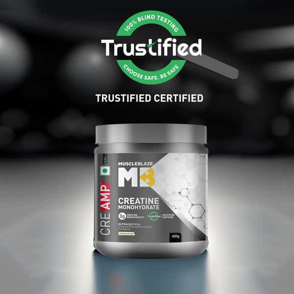 Muscleblaze Creatine Monohydrate Creamp With Creabsorb (400 G | Unflavoured) With Shaker | 650Ml