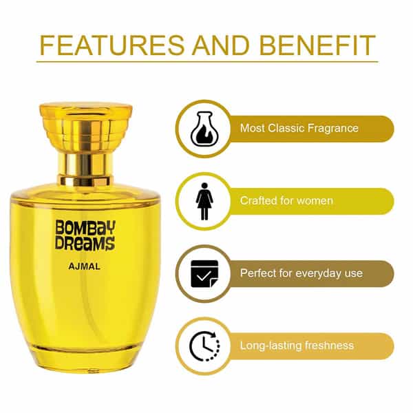 Ajmal Wisal Edp 50Ml Perfume For Women And Bombay Dreams Edp 100Ml Perfume For Women