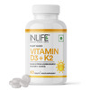 Inlife Vitamin D3 K2 Supplement | Derived From Lichen (Plant Based) & Vitamin K2 (Mk7) | Veg - 60N
