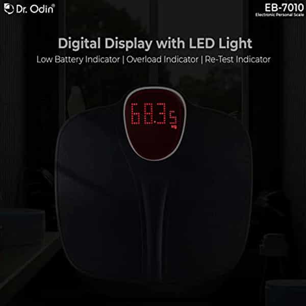Dr. Odin Electronic Personal Scale Black-Eb-7010