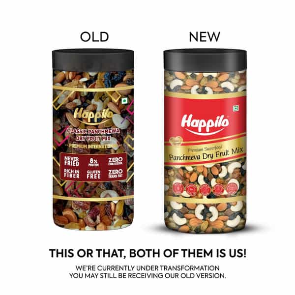 Happilo Panchmewa Dry Fruit Mix 450G Jar (535)