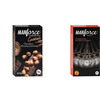 Manforce Cocktail Condoms Hazelnut+Chocolate & 3 In 1 Overtime Orange Flavoured(Set Of 2 20 Pcs)