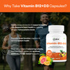 Oribite Vitamin B12 + D3 Capsules For Energy & Bones 60 Capsules