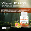 Oribite Vitamin B12 + D3 Capsules For Energy & Bones 60 Capsules