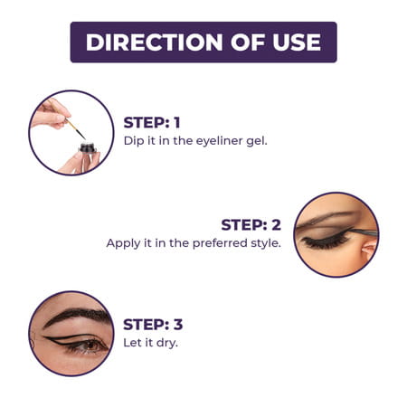 Sanfe Selfly Eyeliner Makeup Brush For Perfect 1 Piece