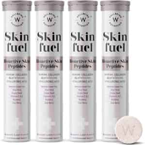 Wellbeing Nutrition Skin Fuel- Marine Collagen, L-Glutathione, Hyaluronic Acid For Skin 60 Tablets