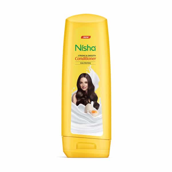 Nisha Egg Protein Conditioner 180Ml | For Strong & Smooth Hair | Dry & Frizzy Hair Solution