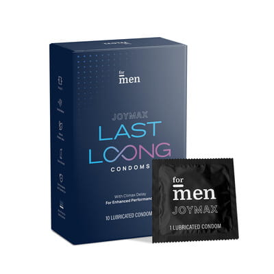 Buy FORMEN JOYMAX LAST LONG DELAY CONDOMS |10 COUNT (PACK OF 1) Online &  Get Upto 60% OFF at PharmEasy