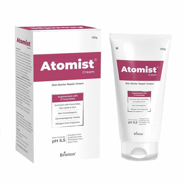Brinton Atomist Skin Barrier Repair Cream | Enriched With Ceramides | 125 Gm X Pack Of 3
