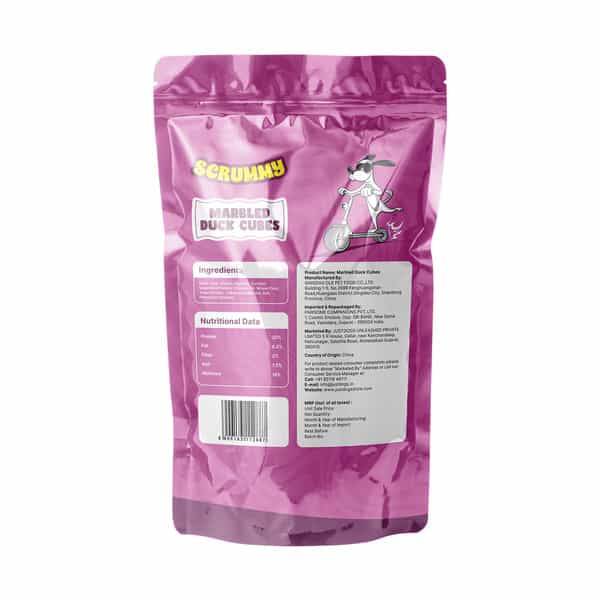 Scrummy Marbled Duck Cubes Dog Treats | 70 G