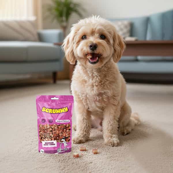 Scrummy Marbled Duck Cubes Dog Treats | 70 G