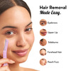 Plush Flawless & Reusable Eyebrow & Face Razor For Women Pack Of 3