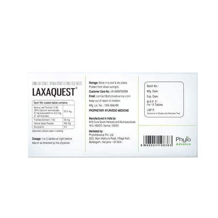 Laxaquest Effective Relief From Constipation (Pack Of 9)