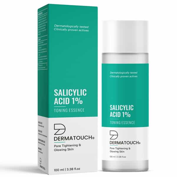 Dermatouch Salicylic Acid 1% Toning Essence | For Pore Tightening & Glowing Skin | 100Ml