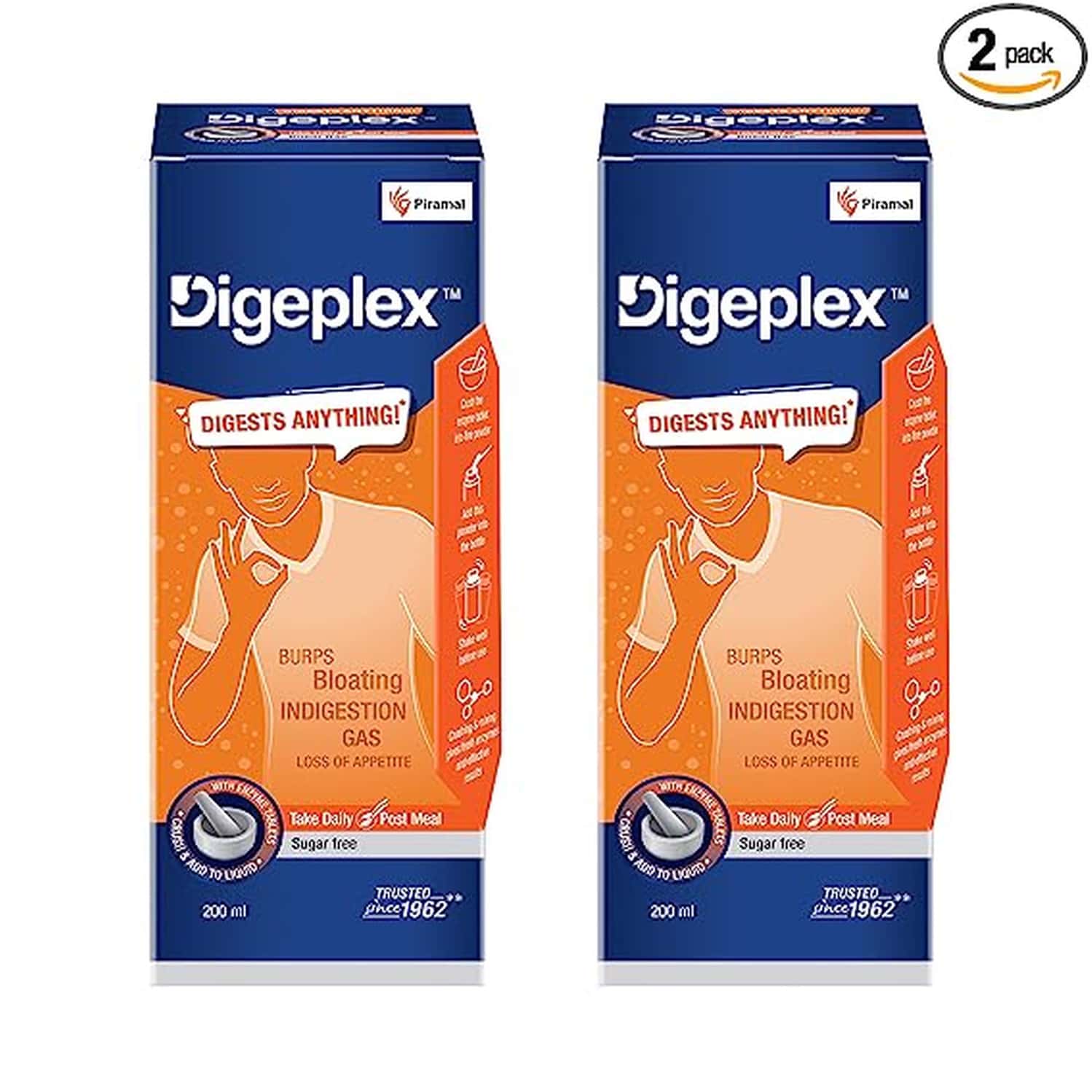 Digeplex Liquid And Tablet | Pack Of 2 (200 Ml X 2)