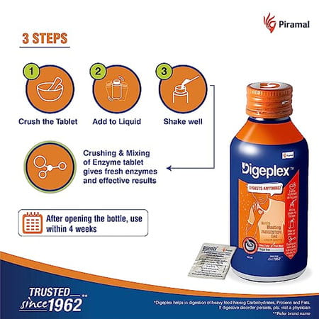 Digeplex Liquid And Tablet | Pack Of 2 (200 Ml X 2)