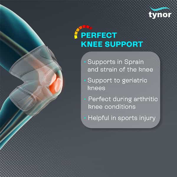 Tynor Cure J 09 Knee Support Sportif (Neoprene) Large Size 1 Nos