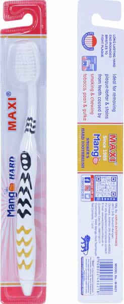 Maxi Mango Hard Toothbrush (Buy 1 Get 1 Free)