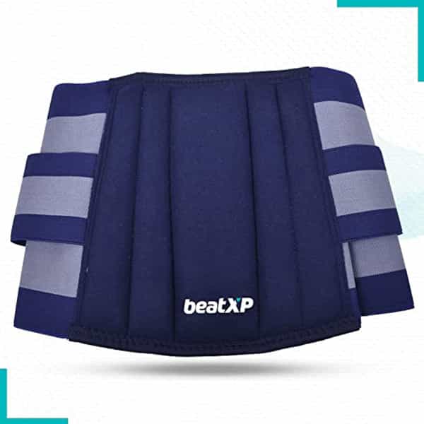 Beatxp Blue Color Lumbo-Sacral Suport Belt|Anatomical Fit|Skin Friendly|Pain Reliever (L)
