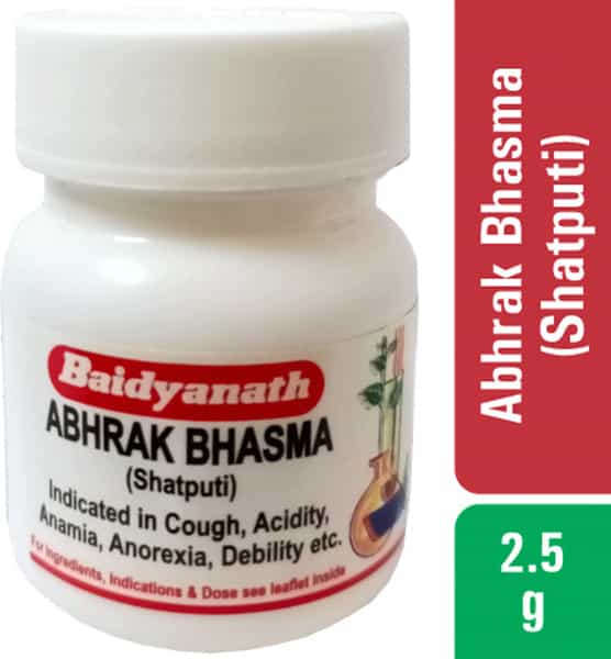 Baidyanath Asli Ayurved Abhrak Bhasma (Shatputi) 2.5 Gm For Cough & Cold (Pack Of 2)