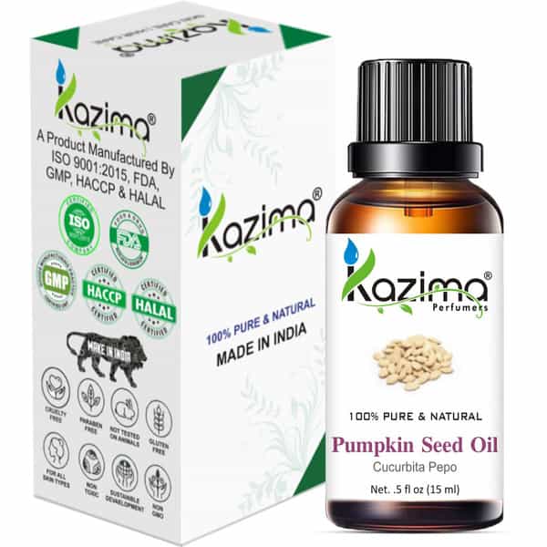 Kazima Pumpkin Seed Carrier Oil (15Ml) Pure Natural For Skin Care & Hair Treatment Hair Oil (15 Ml)