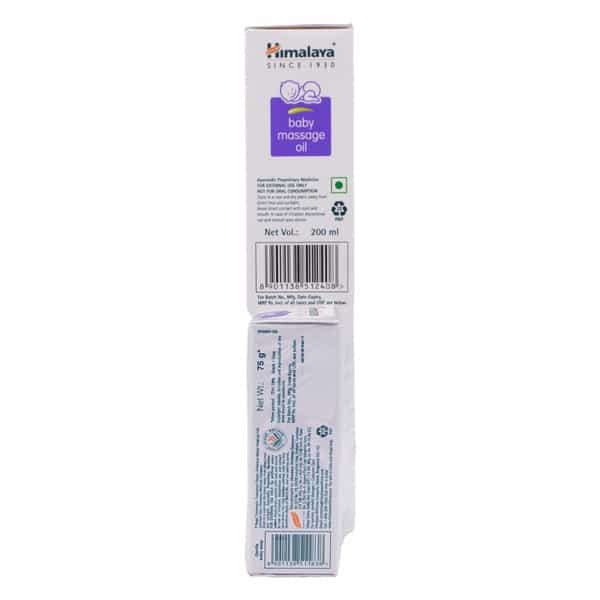 Himalaya Baby Massage Oil Bottle Of 200Ml With 75Gm Free Gentle Baby Soap